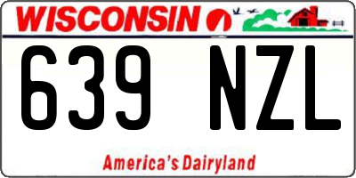 WI license plate 639NZL