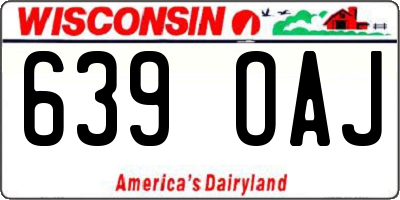WI license plate 639OAJ