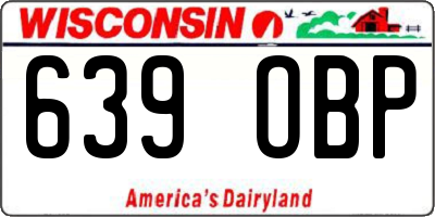 WI license plate 639OBP