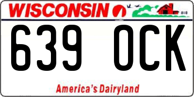 WI license plate 639OCK