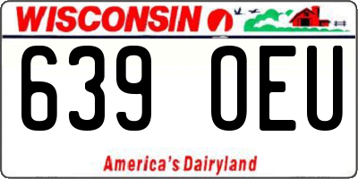 WI license plate 639OEU