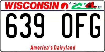 WI license plate 639OFG