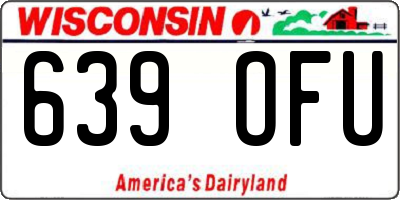 WI license plate 639OFU