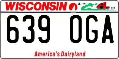 WI license plate 639OGA