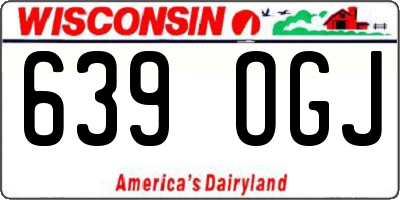 WI license plate 639OGJ