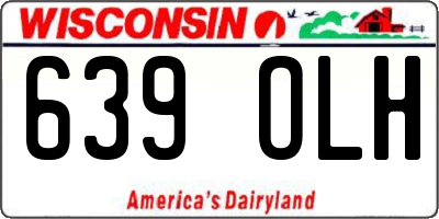 WI license plate 639OLH