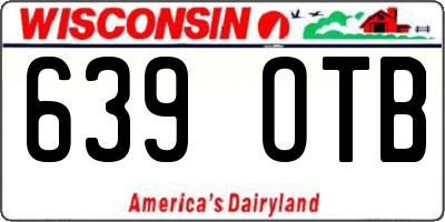 WI license plate 639OTB