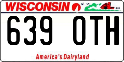 WI license plate 639OTH