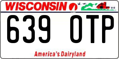 WI license plate 639OTP