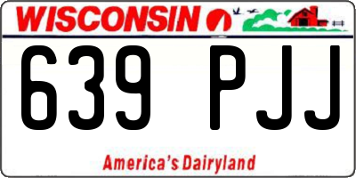 WI license plate 639PJJ