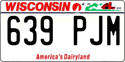 WI license plate 639PJM