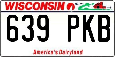 WI license plate 639PKB
