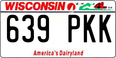 WI license plate 639PKK