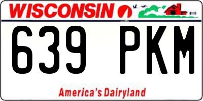 WI license plate 639PKM