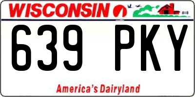 WI license plate 639PKY