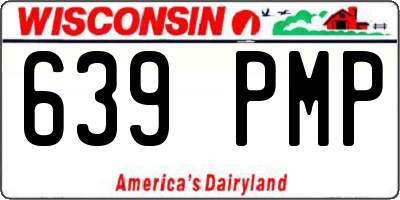 WI license plate 639PMP