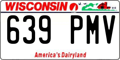 WI license plate 639PMV