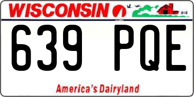 WI license plate 639PQE