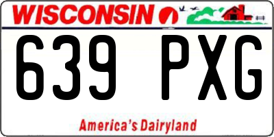 WI license plate 639PXG