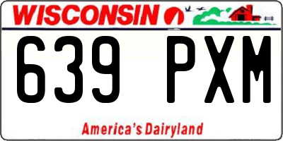WI license plate 639PXM