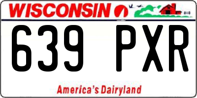 WI license plate 639PXR