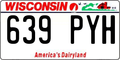 WI license plate 639PYH