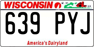 WI license plate 639PYJ