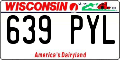 WI license plate 639PYL