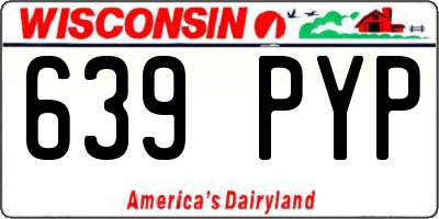 WI license plate 639PYP