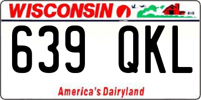 WI license plate 639QKL