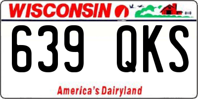 WI license plate 639QKS