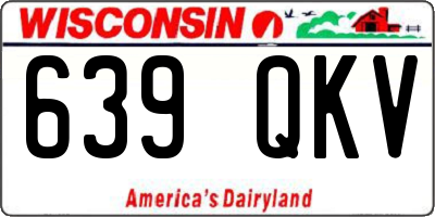WI license plate 639QKV