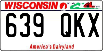 WI license plate 639QKX