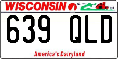 WI license plate 639QLD