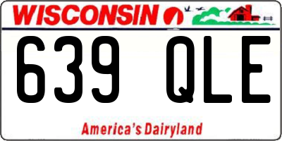WI license plate 639QLE