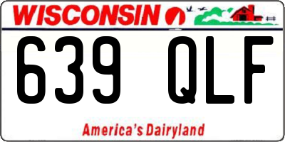 WI license plate 639QLF