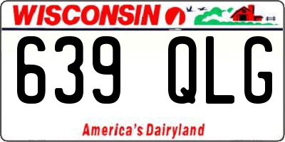 WI license plate 639QLG