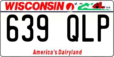 WI license plate 639QLP
