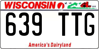WI license plate 639TTG