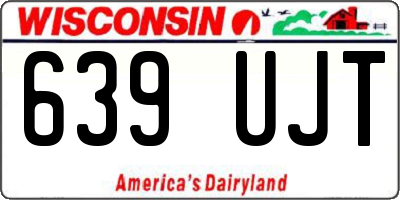 WI license plate 639UJT