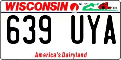 WI license plate 639UYA
