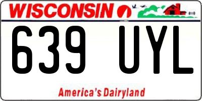 WI license plate 639UYL