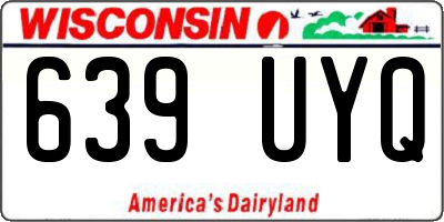 WI license plate 639UYQ