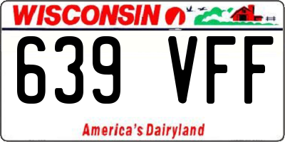 WI license plate 639VFF