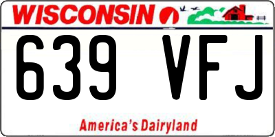 WI license plate 639VFJ