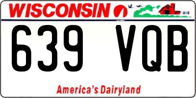 WI license plate 639VQB