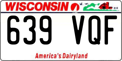 WI license plate 639VQF
