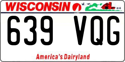 WI license plate 639VQG
