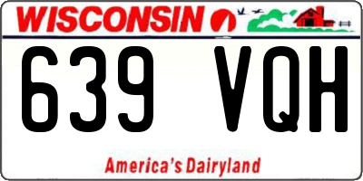 WI license plate 639VQH