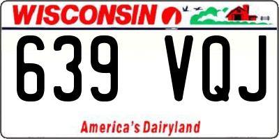 WI license plate 639VQJ